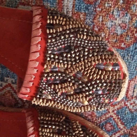 Bacio 61 Anthropology Beaded Ankle Strap Espadrilles - Picture 5 of 16